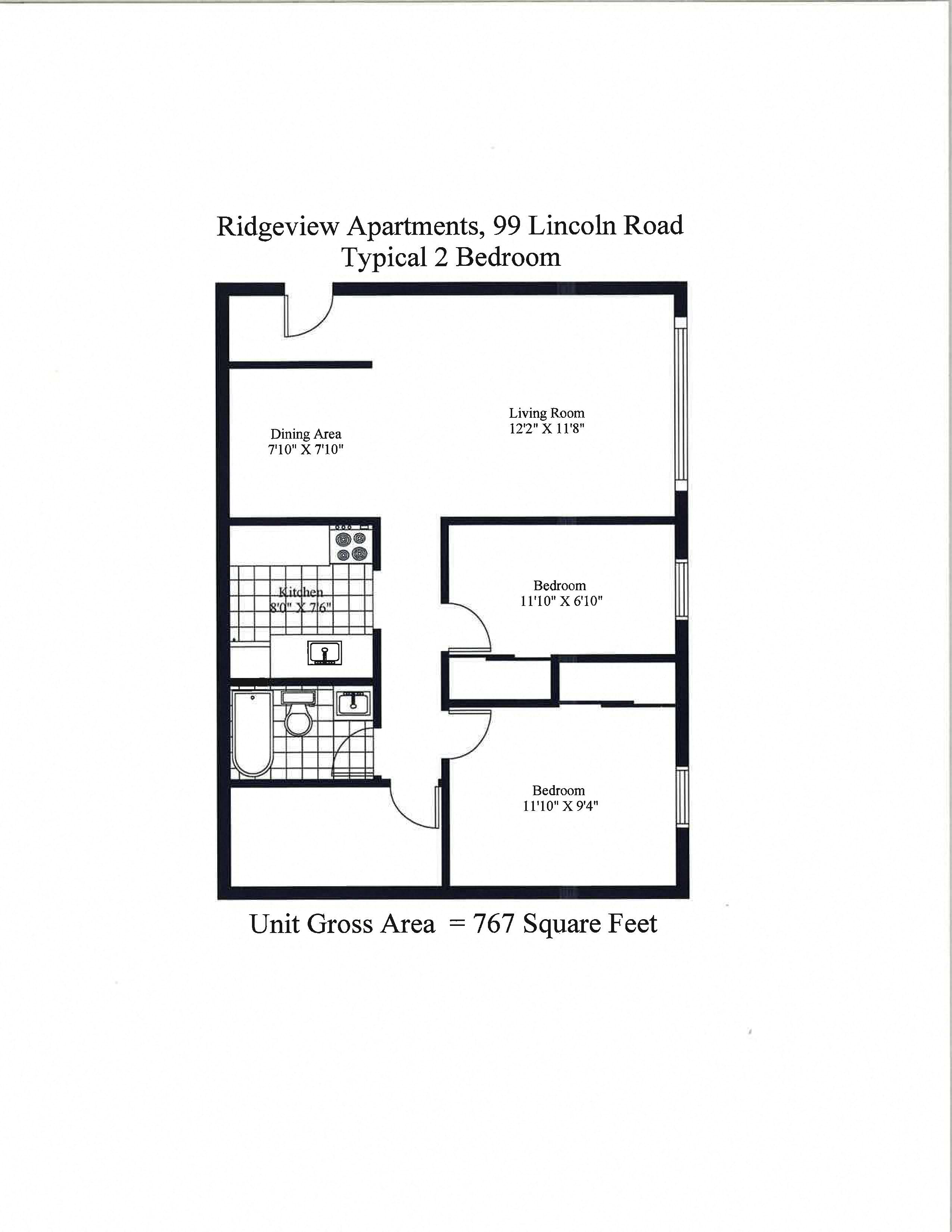 Ridgeview Apartments Two Bedroom